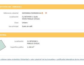 urban land sale avila maello by 65,000 eur